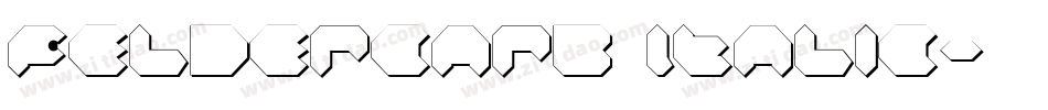 Feldercarb Italic字体转换